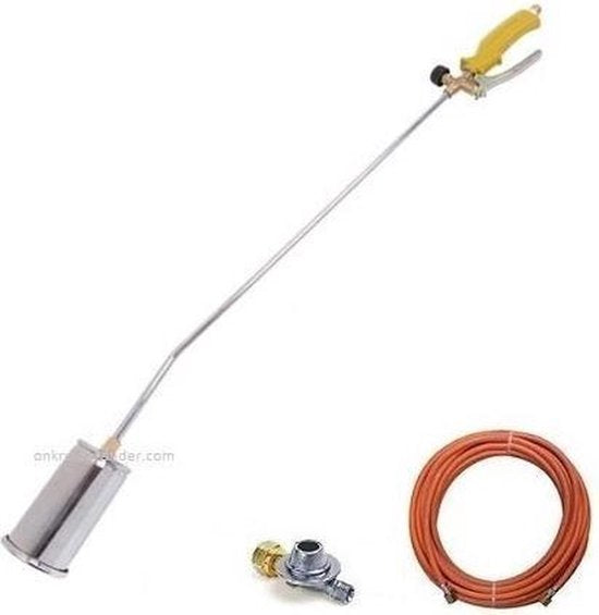 Toolland Gas-Unkrautbrenner, Druckregler, Schlauch 5 m