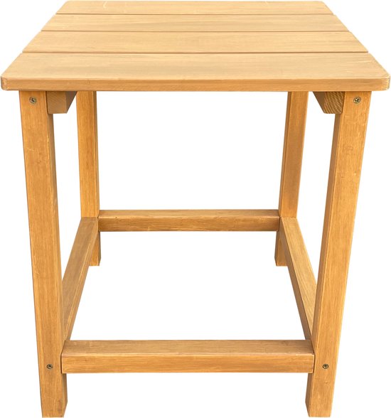 AXI Tess Beistelltisch Braun – Kleiner Gartentisch aus Holz – Quadratisch – 40,5 x 40,5 x 46 cm – 100 % FSC-zertifiziertes Hemlock-Holz – Für Garten, Terrasse und Balkon