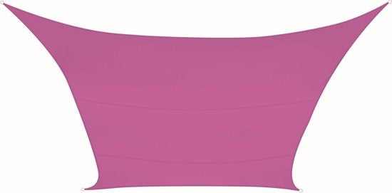 Perel Schattentuch, wasserabweisend, 4 x 3 m, 160 g/mÂ², Polyester, rechteckig, fuchsia