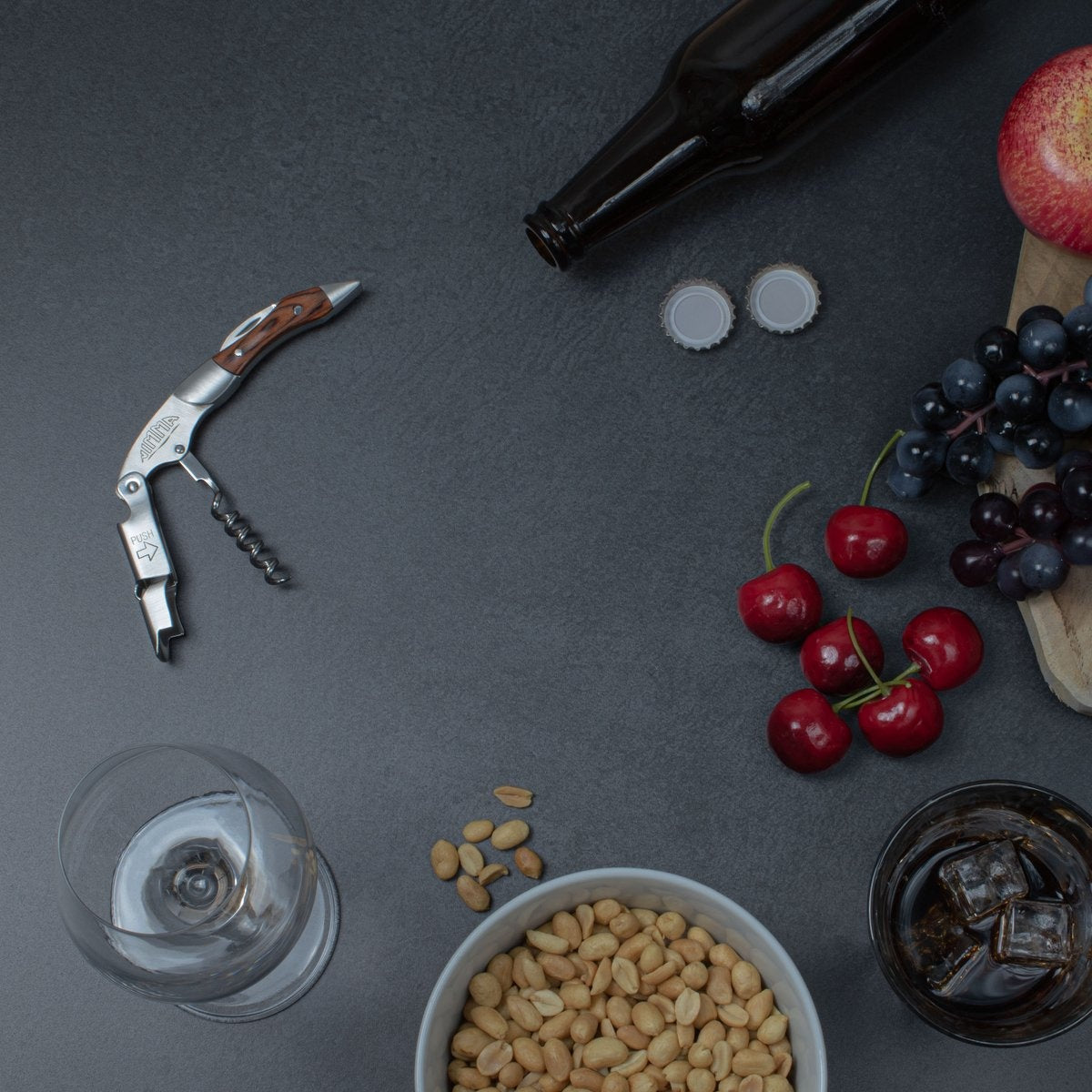 NimmaÂ¬Ã† Korkenzieher - Multifunktional - Weinöffner - Kellnermesser - Wein-/Bierzubehör - Ã–ffner - Edelstahl