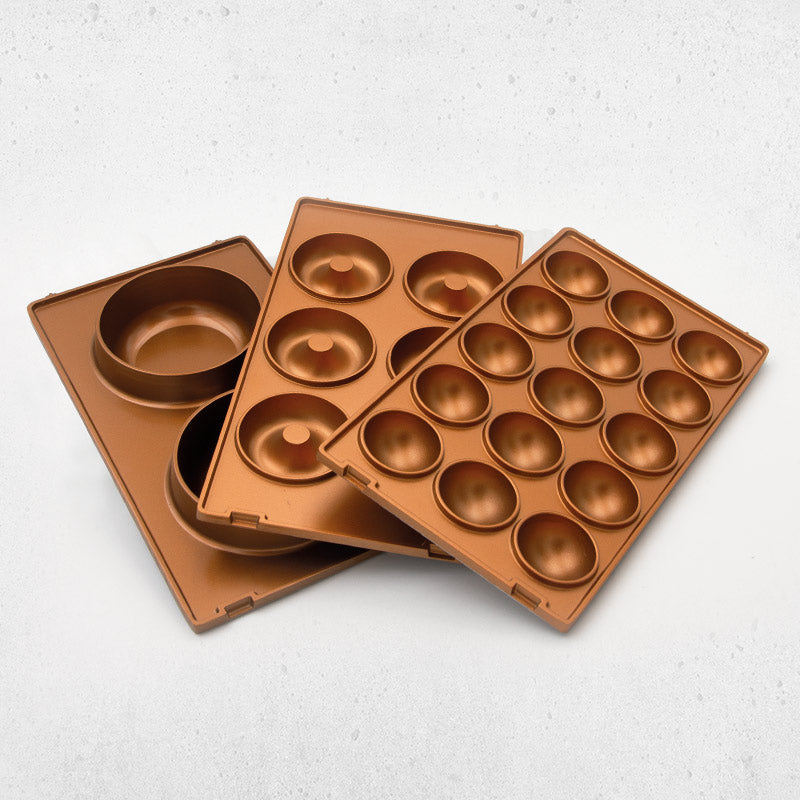 Livington FlipSwitch Backblech-Set – Cakepops, Donuts und Mini-Küchlein – 6 Einsätze