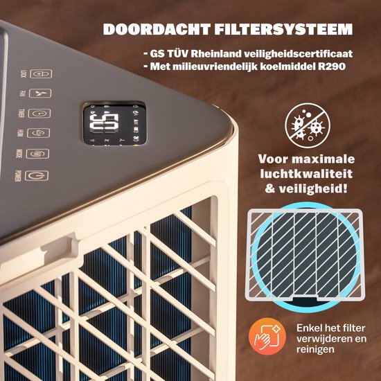 Monzana Luftentfeuchter - Wifi App 20 bis 30m² 20l/Tag - Weiß