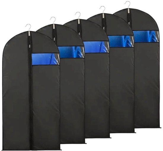 Ceruzo Clothes covers 5 Pieces - 60x140 cm - Schutzhülle - Fenster - Schwarz
