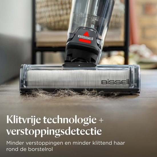 BISSELL CrossWave® OmniForce™ Select Bodenreiniger – Kabelloser Staubsauger mit Wischfunktion – Fleckenentferner für Hartböden – Kabelloser Stabstaubsauger – 2-in-1-Staubsauger mit LED – Besonders leistungsstark mit 31 aW – ZeroGap-Technologie™ – 3912 N