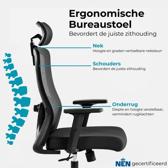 Organess® Ergonomischer Bürostuhl - Office Gaming Chair - Bürostühle für Erwachsene - Game Gaming Chair - Max. 150 kg
