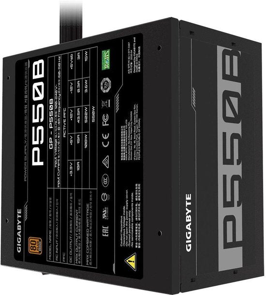 Gigabyte P550B 550-W-PC-Netzteil mit 80-Plus-Energieeffizienz