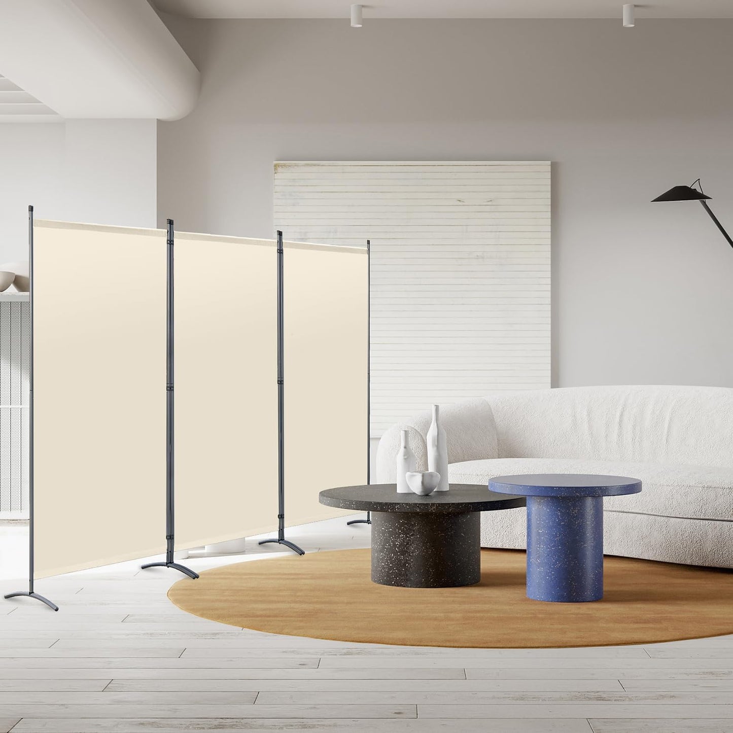 Angel Living Faltwand - 3 Elemente - 243 x 170 cm - Beige