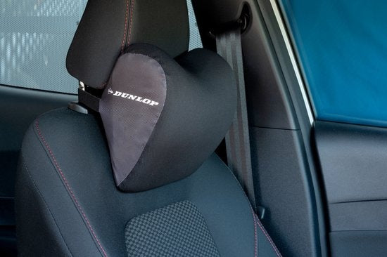 Dunlop Nackenstütze - Autositz Nackenkissen - 100% Memory Foam - Universal Fit - Schwarz