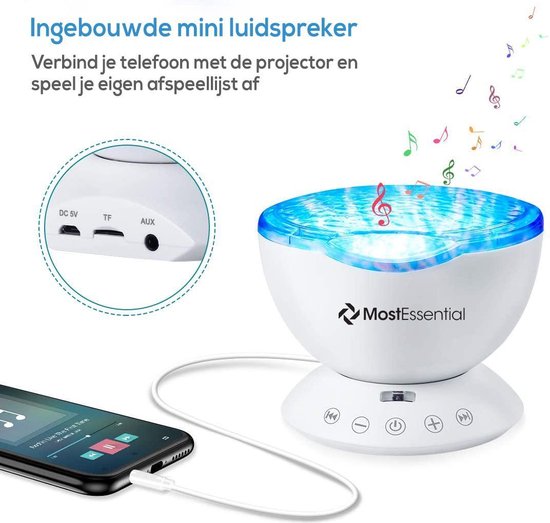 MostEssential Premium Ozean-Projektor - Himmelslicht-Projektor - Ozean-Projektor - Baby, Kinder & Erwachsene