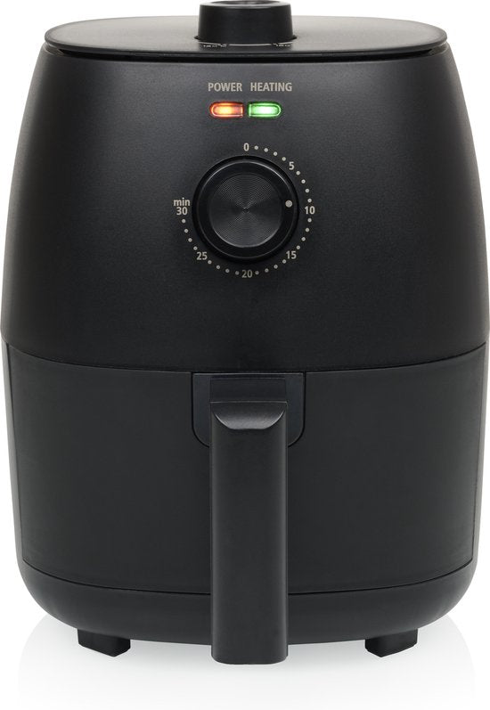 Airfryer Tristar FR-9014 - Mini-Knusperfritteuse - 2 Liter - Kompakte Heißluftfritteuse für 1-2 Personen - 1150W - Fettarmes Frittieren - Schwarz
