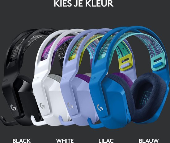 Logitech G733 LIGHTSPEED – Kabelloses Gaming-Headset – PS5/PS4 & PC – Schwarz