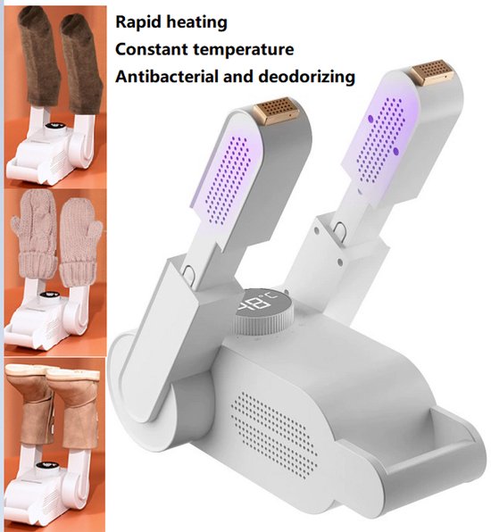 FUEGOBIRD – Schuhtrockner – Mit Timer – Ozon-/Trocknungsfunktion – Einstellbare Laufzeit – Konstante Temperatur von 48 °C – Schuhtrockner – UV-Lampe + Aktivkohle – Doppelte antibakterielle Wirkung – Neues Upgrade im Jahr 2026