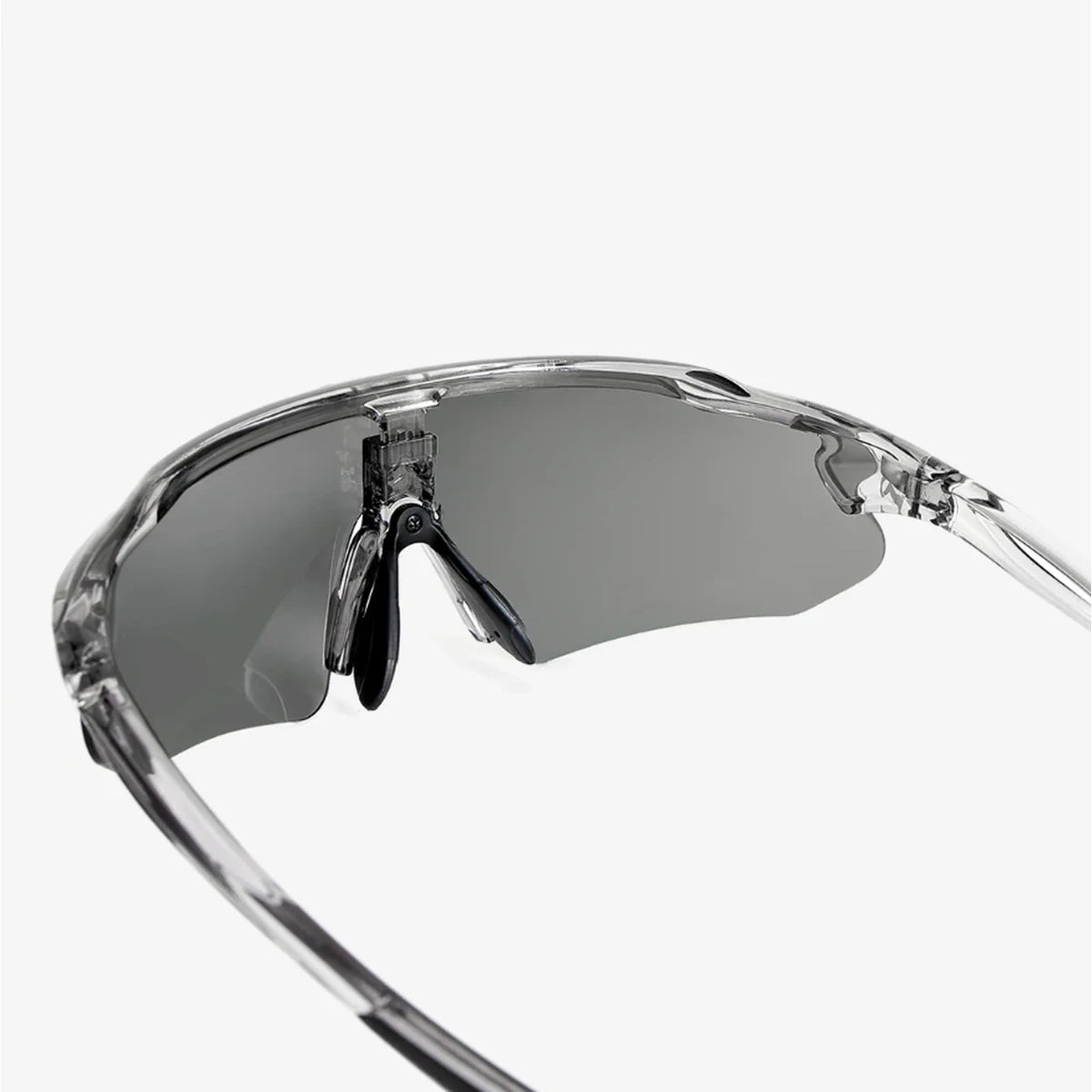 OutdoorMaster HAWK LT Fahrrad-Sonnenbrille – photochromatisch und polarisiert – Super Silver