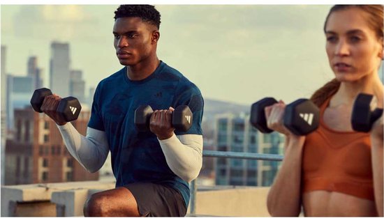 Adidas Fitness-Hantel 1 kg Silber