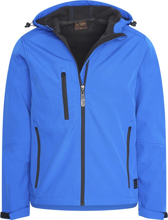 Cappuccino Italia - Herren Outdoor Jacke Softshell Kapuzenjacke - Blau - Größe L