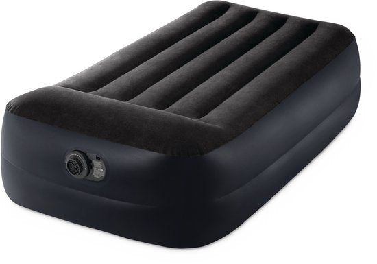 Intex Twin Pillow Rest Raised Luftmatratze mit integrierter Pumpe – 191 x 99 x 42 cm