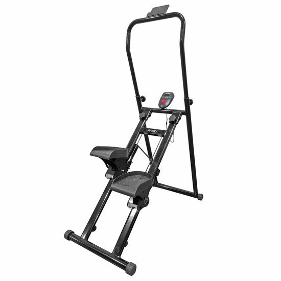 Fitby Stair Stepper - Stepper Fitness - Telefonhalterung - Maximale Kapazität 120 KG - Verschiedene Widerstandsstufen - Anti-Rutsch-Pedale - Schwarz
