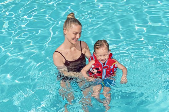 Bestway Disney Mickey Mouse Weste UPF 50+ 51 cm 1 bis 3 Jahre Schwimmbad und Strand 09101