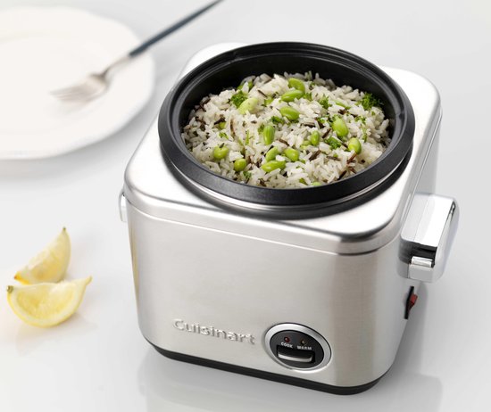 Cuisinart – Reiskocher mit Dampfgarer – Dampfgarer für 6 Personen – Multi-Kocher, BPA-frei – Schwarz