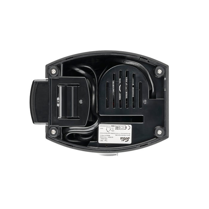 Solis Scala Zero Static 1662 Kaffeemühle - Elektrische Kaffeemühle - Kaffeemühle mit 24 Mahlgradeinstellungen - Antistatisch - Schwarz