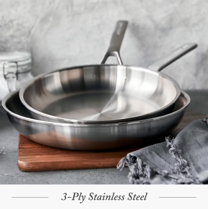 Merten Storck Edelstahl-Topfset – 26 cm & 30 cm – Silber