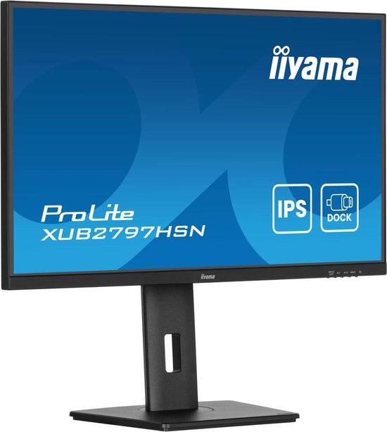 iiyama ProLite XUB2797HSN-B2 – 27 Zoll – Full HD – IPS – USB-Hub (4x) – Verstellbar – USB-C-Dock