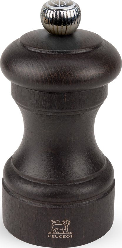 Peugeot Bistro Salzmühle 10 cm – Schokoladenbraun – Buchenholz