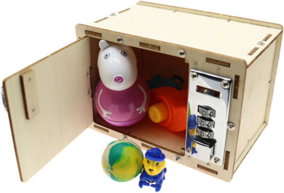 Mini-Holzbaukasten Safe - DIY-Modellbau für Kinder und Erwachsene - ab 6 Jahren