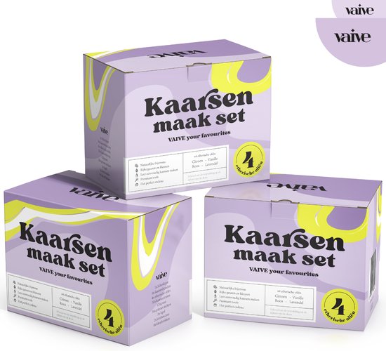 VAIVE - DIY Candle Making Set - Kerzenhalter - Duftkerze - Für Erwachsene & Kinder