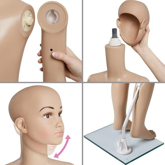 tectake - Schaufensterpuppe Mannequin Modell "Kind" - zerlegbar - 402664