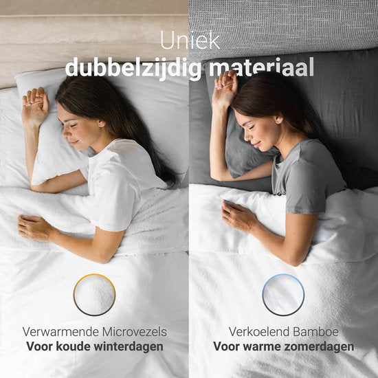 CozySense® Weighted Blanket 9 kg - Gewichtsdecke - Gewichtsdecke mit GLASS-Flow® Druckverteilung - Inklusive waschbarem Bezug - 140x200 cm - Weiß