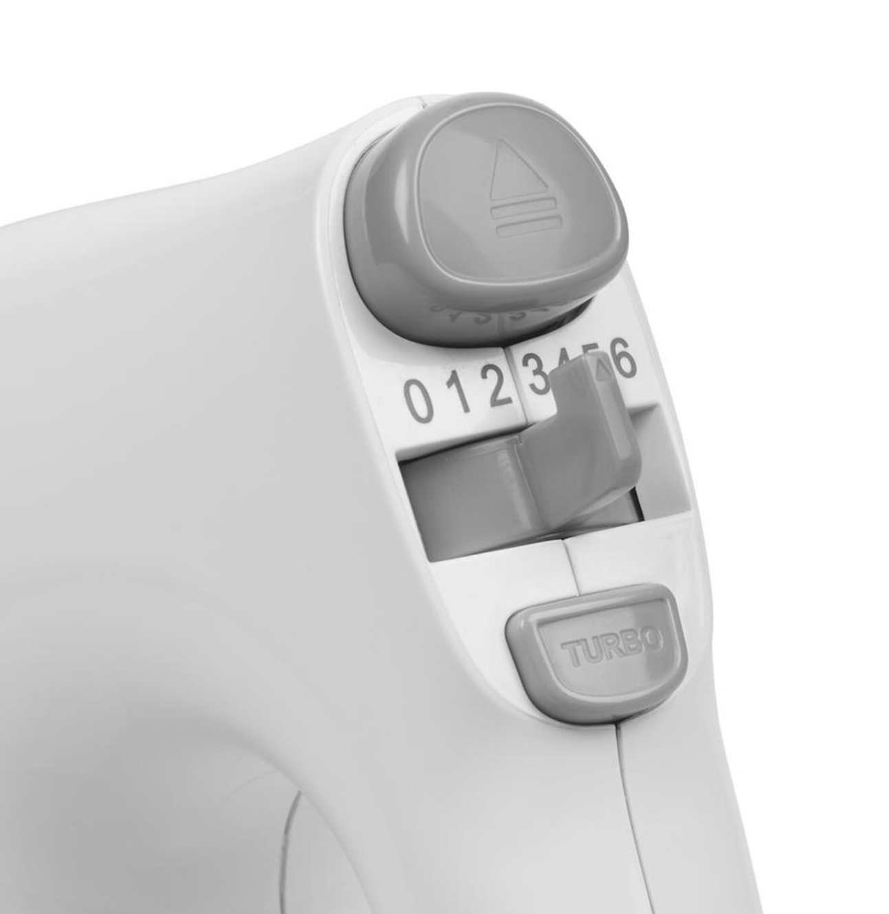 Tristar Handrührgerät MX-4202KL, 6 Geschwindigkeitsstufen mit Turbo-Funktion – 200-W-Motor – Rührbesen und Knethaken aus Edelstahl – Weiß