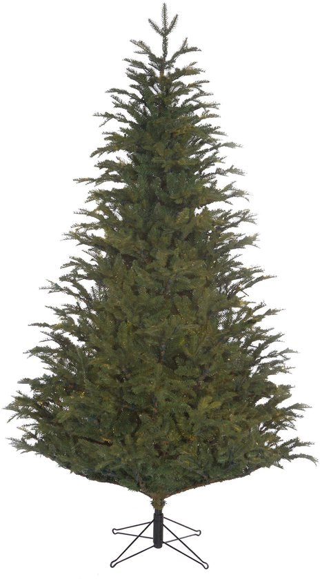 Black Box Trees Frasier Kunstbaum – Weihnachtsbaum mit verspielter, natürlicher Form – PE-Nadeln und Scharnierkonstruktion – Weihnachtsdekoration für den Innenbereich – H 155 x T 109 cm – Grün