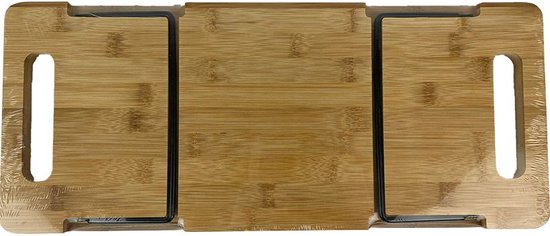 Ausklappbares Servierbrett aus Bambus – Tapas – Frühstückstisch 48 x 20 cm