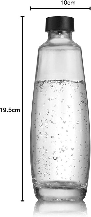 SodaStream Glaskaraffen 1 l, 2er-Pack | 2 Stück | Nur für das SodaStream DUO Sprudelgerät geeignet