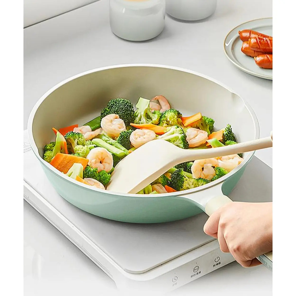COOKER KING Bratpfanne – 24 cm – keramische Titan-Antihaftbeschichtung