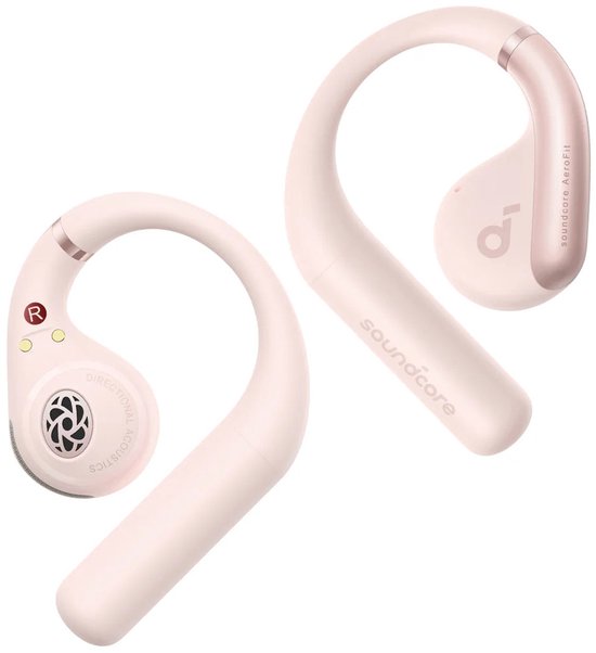 Anker AeroFit Headset – Kabellose Ohrbügel – Telefonate/Musik/Sport/Alltag – Bluetooth – Hellrosa