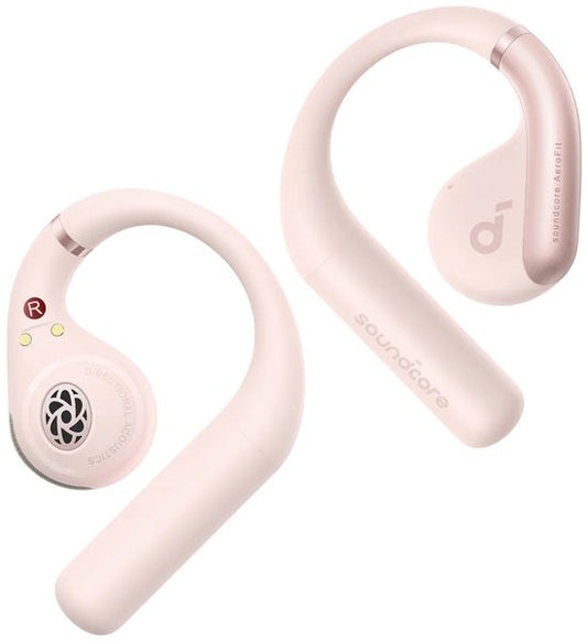 Anker AeroFit Headset – Kabellose Ohrbügel – Telefonate/Musik/Sport/Alltag – Bluetooth – Hellrosa