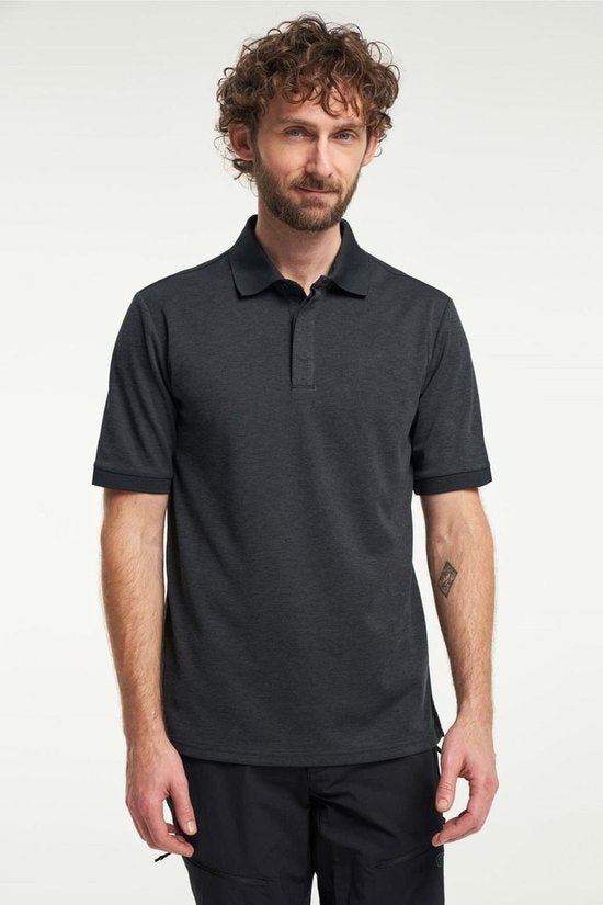 Tenson TXlite Melange Polo 465018060 - Schwarz - 3XL