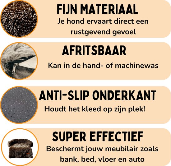 By Cee Cee Original Hundedeckenbank - Hundedeckenbank - Hundekorb - Premium - komplett abnehmbar - Braun - Größe L - 120x90