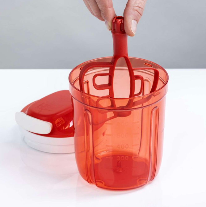 Tupperware SuperSonic Chopper Medium – 730 ml – 3 Klingen – Rot
