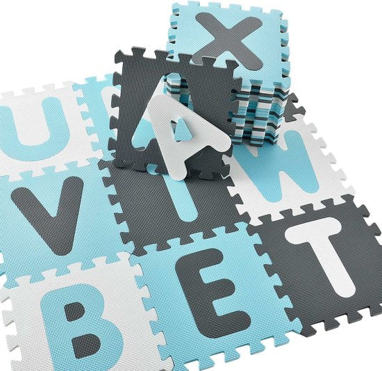 Kinder Puzzle Matte - Noah - 36-teilig - Bestehend aus Buchstaben & Zahlen