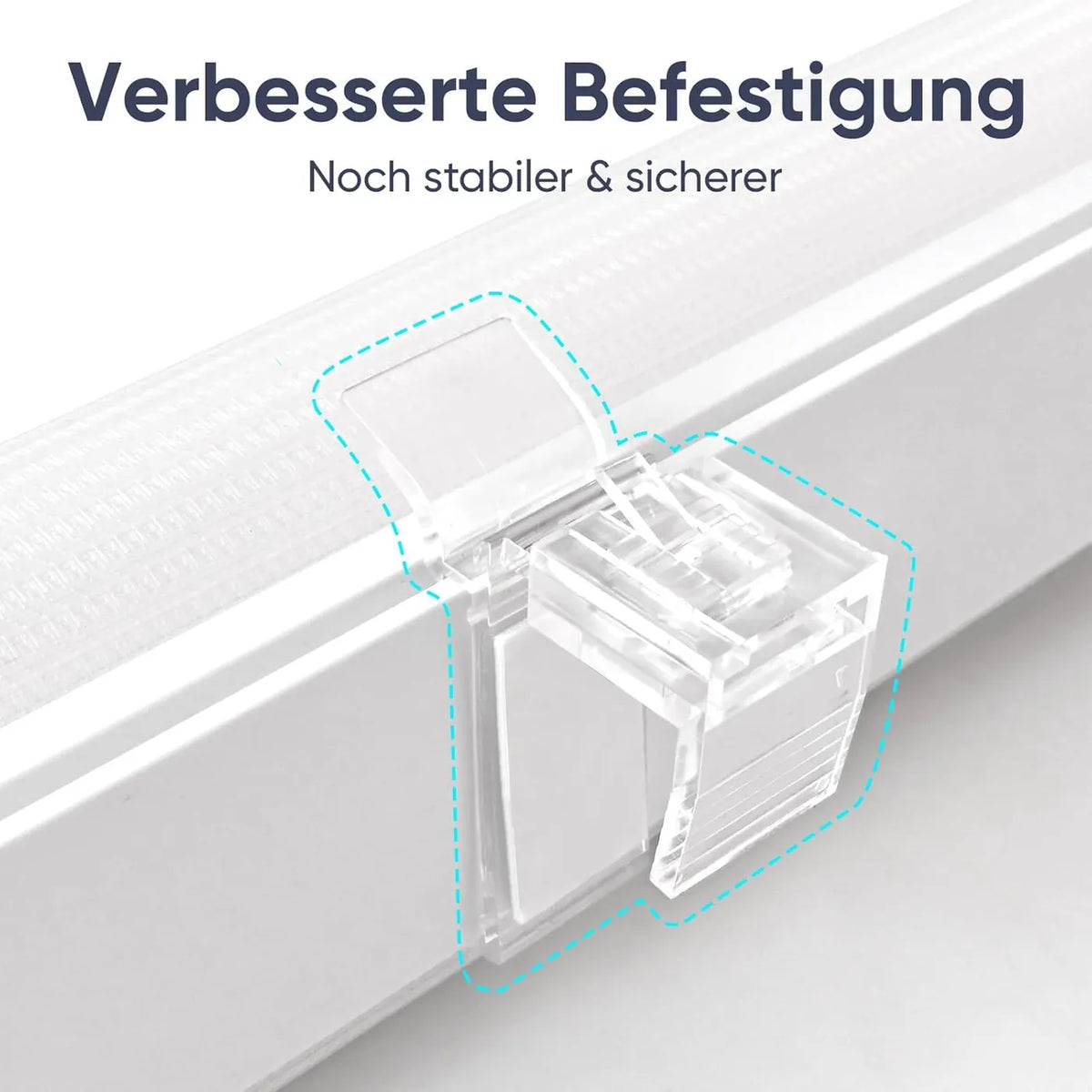 Sekey Duo-Rollo ohne Bohren – 45 x 150 cm – Einstellbarer Lichteinfall – Hitzeschutzbeschichtung – Weiß