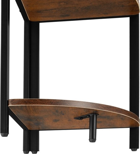 tectake - Eckschrank Castlebar 30x30x150cm - dunkelbraun - 404771