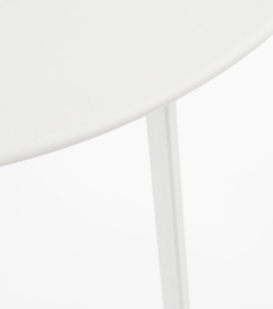 Mica Decorations Seatle Outdoor Beistelltisch - H38 x Ø58 cm - Metall - Weiß