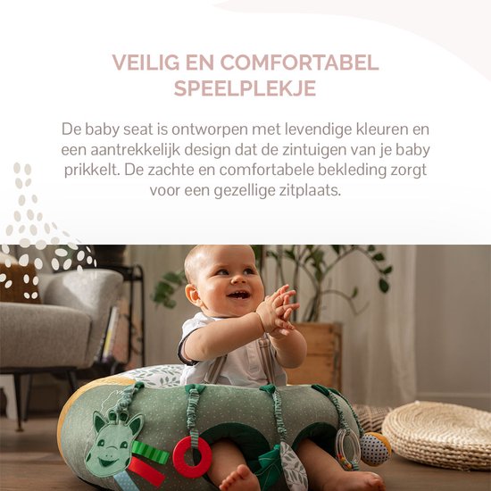Sophie die Giraffe Baby Seat & Play – Babyhochstuhl mit Spielelementen – Babyspielzeug – Geschenk zur Geburt – Babyparty-Geschenk – Ab 3 Monaten – 27 x 55 x 50 cm