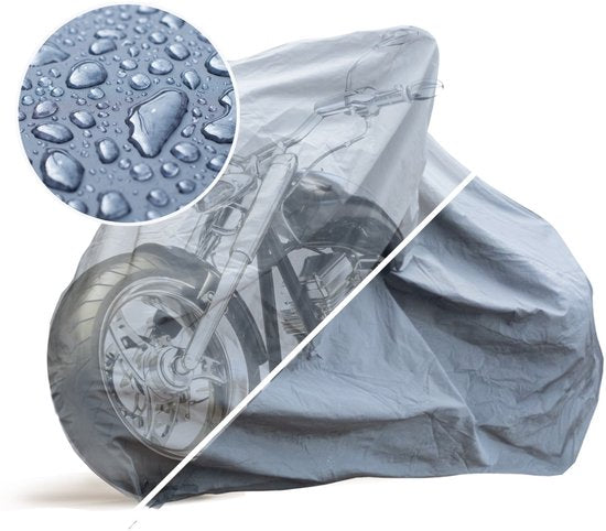 Dunlop Motorradabdeckung – Größe L – 228 x 99 x 124 cm – wetterfest – PVC