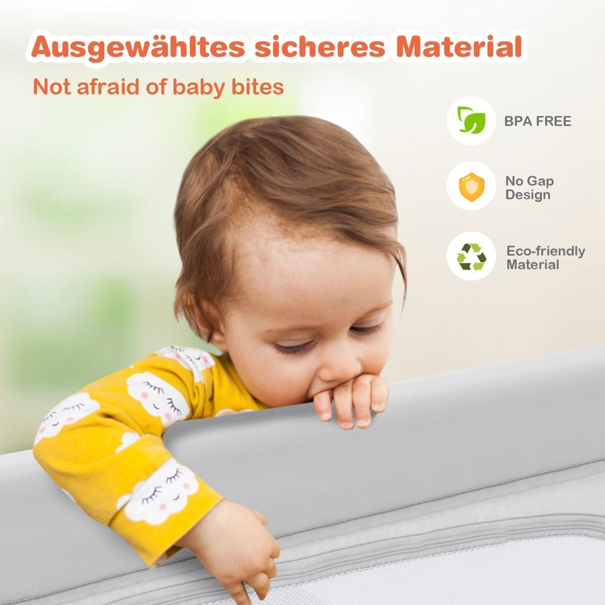 Baby Laufgitter Großes Laufgitter für Kleinkinder mit 50 Spielbällen 120 x 120 x 68 cm Grau