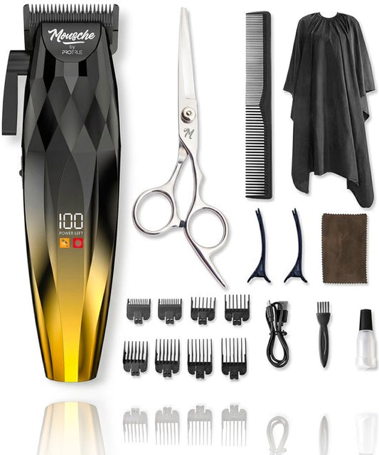 Haarschneidemaschine für Männer – 22-teiliges Friseurset – Haarschneideset mit Friseurschere – Trimmer für Kopf und Bart