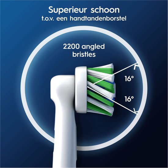 Oral-B Cross Action Pro - Bürstenköpfe - Mit CleanMaximiser Technologie - 10 Stück - Kompatibel mit elektrischen Zahnbürsten